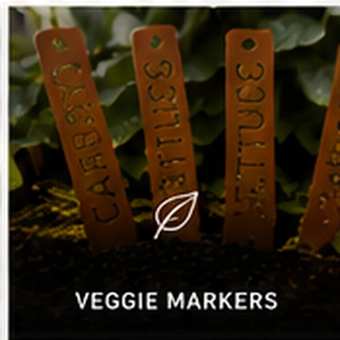 Corten vegetable garden markers